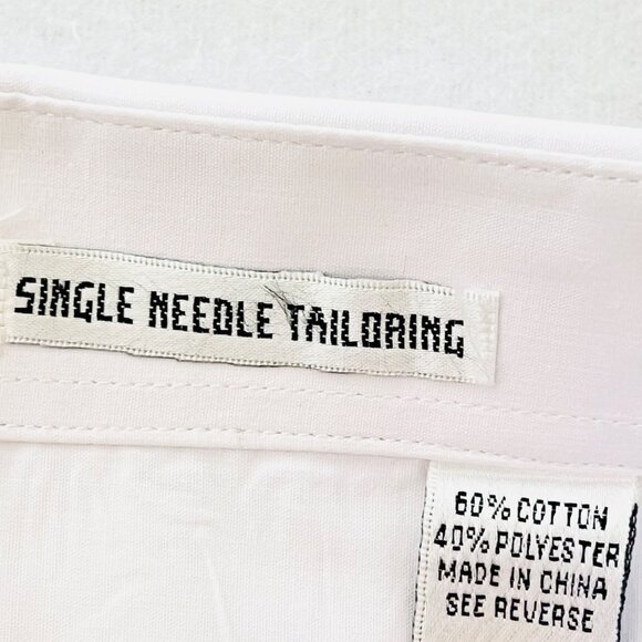 Avanti Uomo Men's Lavender Long-Sleeve Dress Shirt Size 18.5 34/35 Button Down - Picture 9 of 11